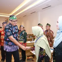 Wali Kota Bontang, Basri Rase saat memberikan sambutan pada Bimbingan Teknis Digital Leadership Government Chief Information Officer (GCIO) di AONE Hotel, Jakarta, Rabu (25/10/2023). (Foto: Istimewa)