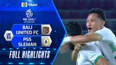 Berita video highlights BRI Liga 1, pertandingan antara Bali United melawan PSS Sleman pada pekan ke-16 BRI Liga 1 2022/2023, Senin (19/12/2022) malam WIB.