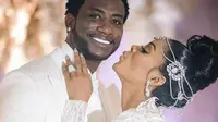 Berikut mewahnya pernikahan penyanyi rap Gucci Mane hingga buket bunga bertabur kristal. (Foto: instagram/keyshiakaoir)