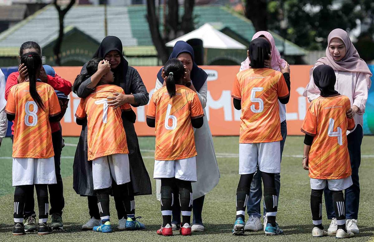FOTO: Keseruan Murid SD Bermain Bola saat MilkLife Soccer Challenge-Jakarta 2025