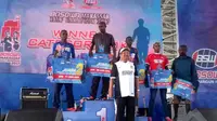 Pelari Kenya mendominasi perhelatan Bosowa Makassar Half Marathon (BMHM) 2017, Minggu (26/3/2017). (Bola.com/Abdi Satria)
