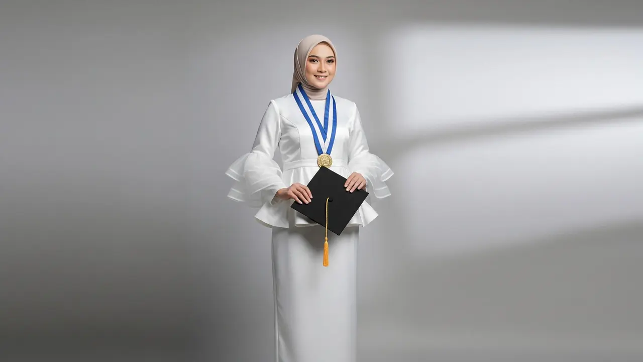 Model Gamis Formal untuk Wisuda