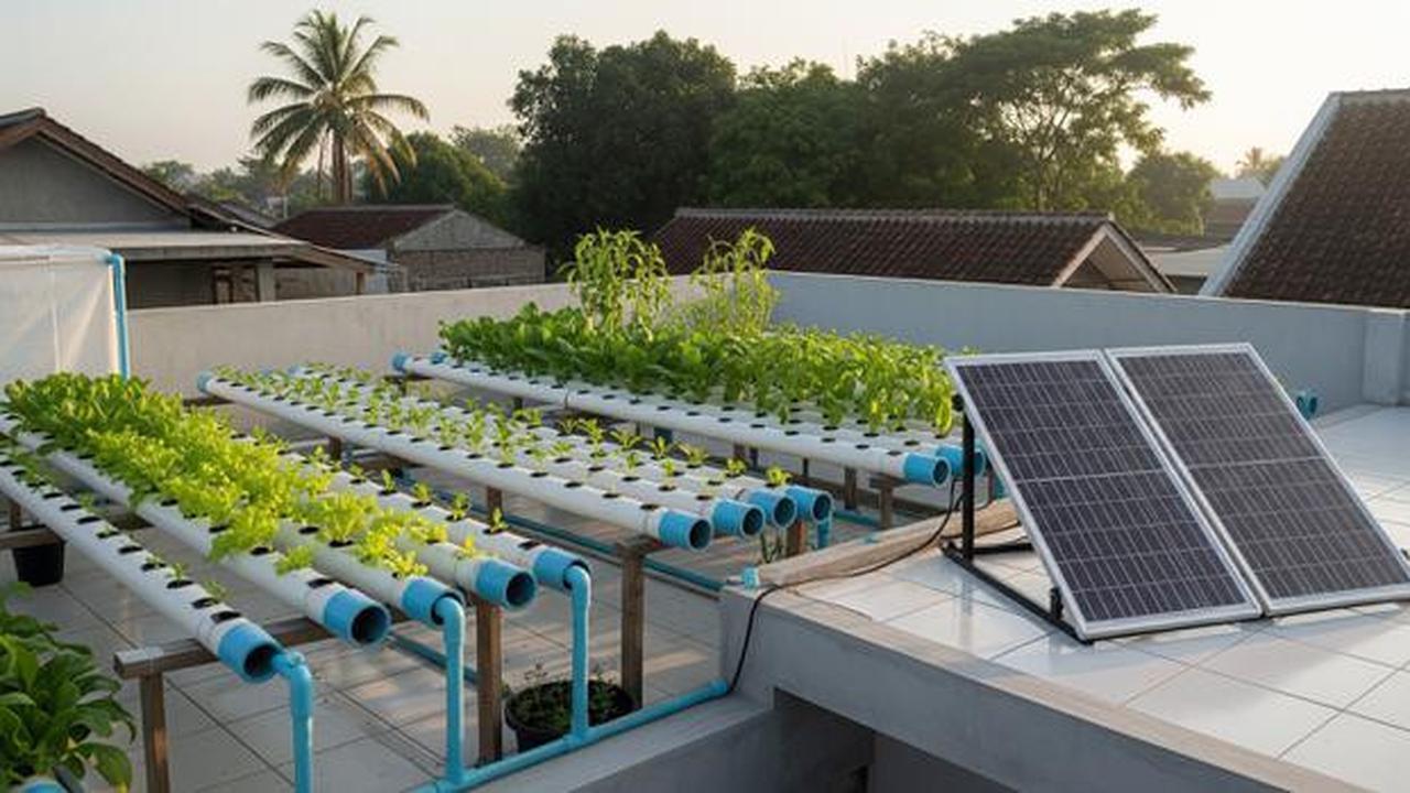 8 Kebun Hidroponik di Atap Rumah Biar Lahan Sempit Tetap Produktif, Panen Sayur Tanpa Lahan
