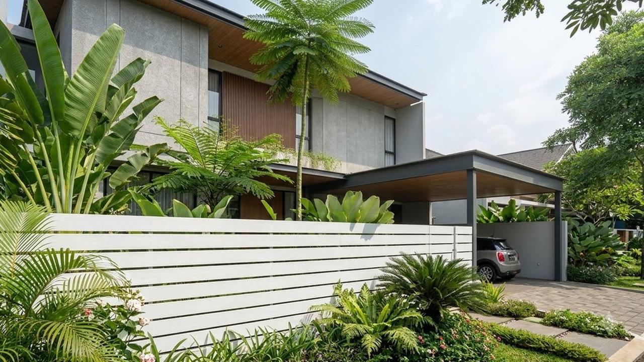 Warna Cat Pagar yang Bikin Rumah Terasa Sejuk (AI Generated)