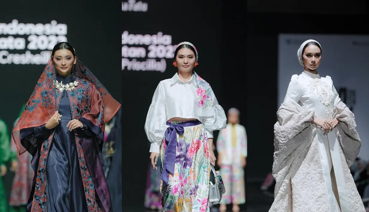 Penampilan Puteri Indonesia sangat lekat dengan tampilan anggun mengenakan kebaya. Namun di Jakarta Muslim Fashion Week 2024, sebanyak 9 Puteri Indonesia tetap tampil menawan dalam balutan modest wear. Intip potret selengkapnya! [@officialputeriindonesia]