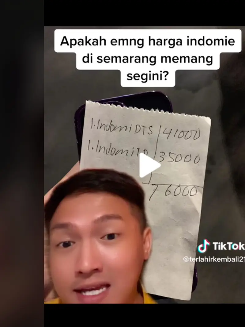 Viral Pria di Semarang Beli Mi Instan Rp 76 Ribu