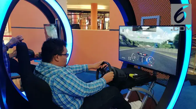 Suasana booth Gran Turismo Sport di PlayStation Play Everything di Mal Kelapa Gading 3. Liputan6.com/Jeko Iqbal Reza