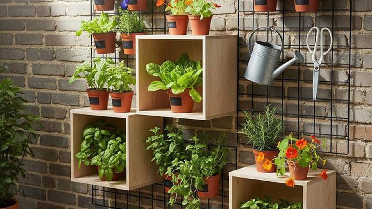 7 Kebun Sayur dan Herbal Pakai Rak Susun Dinding Rumah, Panen Segar Setiap Hari
