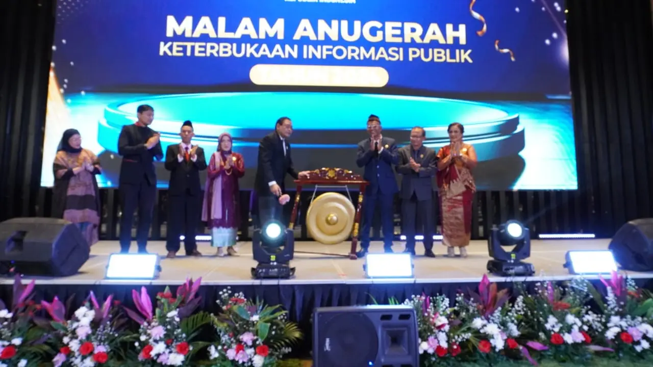 Acara pemberian anugerah Keterbukaan Informasi Publik Tahun 2024 di Ballroom Hotel Movenpick Jakarta Pusat, Selasa (17/12/2024) malam (Istimewa)