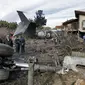 Lokasi kecelakaan pesawat kargo Boeing 707 Saha Airlines, di Bandara Fath sekitar 40 kilometer (25 mil) barat Teheran, Iran, Senin, 14 Januari 2019. (Mizan News Agency/AP)