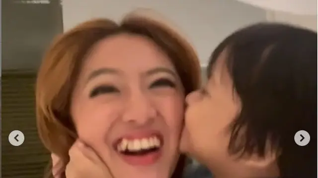 Natalie Zenn dan Artis Cilik Krishna Keitaro (Foto: Instagram/@nataliezenn24)