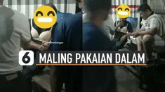 Uniknya warga tidak menghakimi maling tersebut namun memberikan hukuman yang lucu.