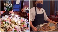 6 Momen Dinner Mewah Syahrini dan Reino Barack Rayakan Anniversary ke-3 di Singapura