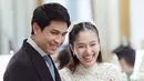 <p>"Pesta kami sangat hangat." Begitu Nong Poy menggambarkan pesta pernikahannya. [@jakawin_photography]</p>