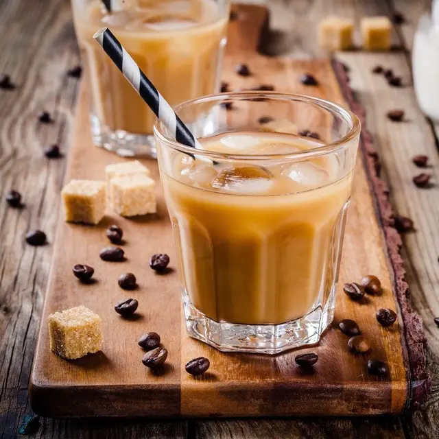 Ilustrasi kopi dengan brown sugar