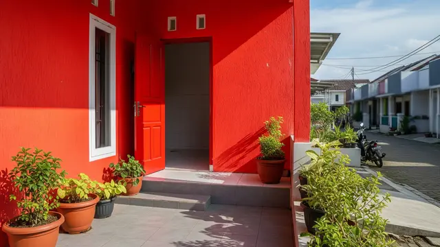 Hindari Warna Merah untuk Cat Teras dan Pintu Depan, Ini Alasan dan Dampaknya