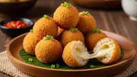 Cara Membuat Bola-Bola Nasi Crispy Isi Keju, Camilan Renyah dan Penuh Rasa