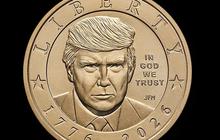 Potret Koin US$ 1 Bergambar Donald Trump