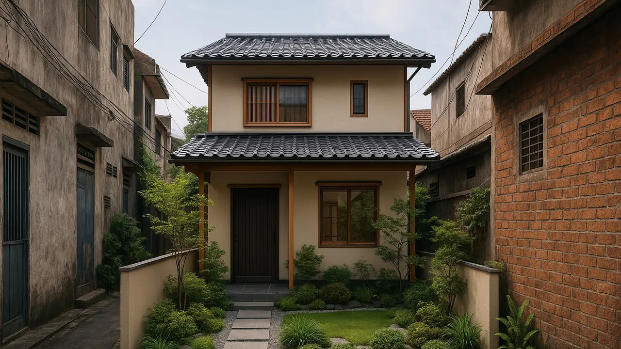 Tips Dekorasi Rumah Gaya Jepang Minimalis di Gang Sempit/Ilustrasi AI