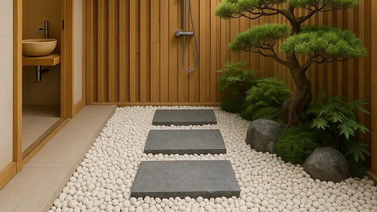 7 Inspirasi Kamar Mandi Semi Outdoor Bergaya Jepang, Estetik dengan Nuansa Alam
