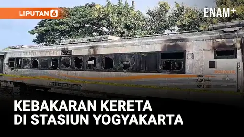 VIDEO: Kebakaran Kereta di Staisun Yogyakarta Tak Ganggu Operasional Perjalanan