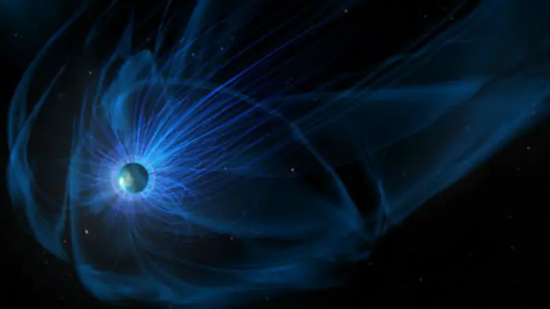 Magnetosfer adalah area luas yang mengelilingi Bumi yang diproduksi dari medan magnet Bumi.