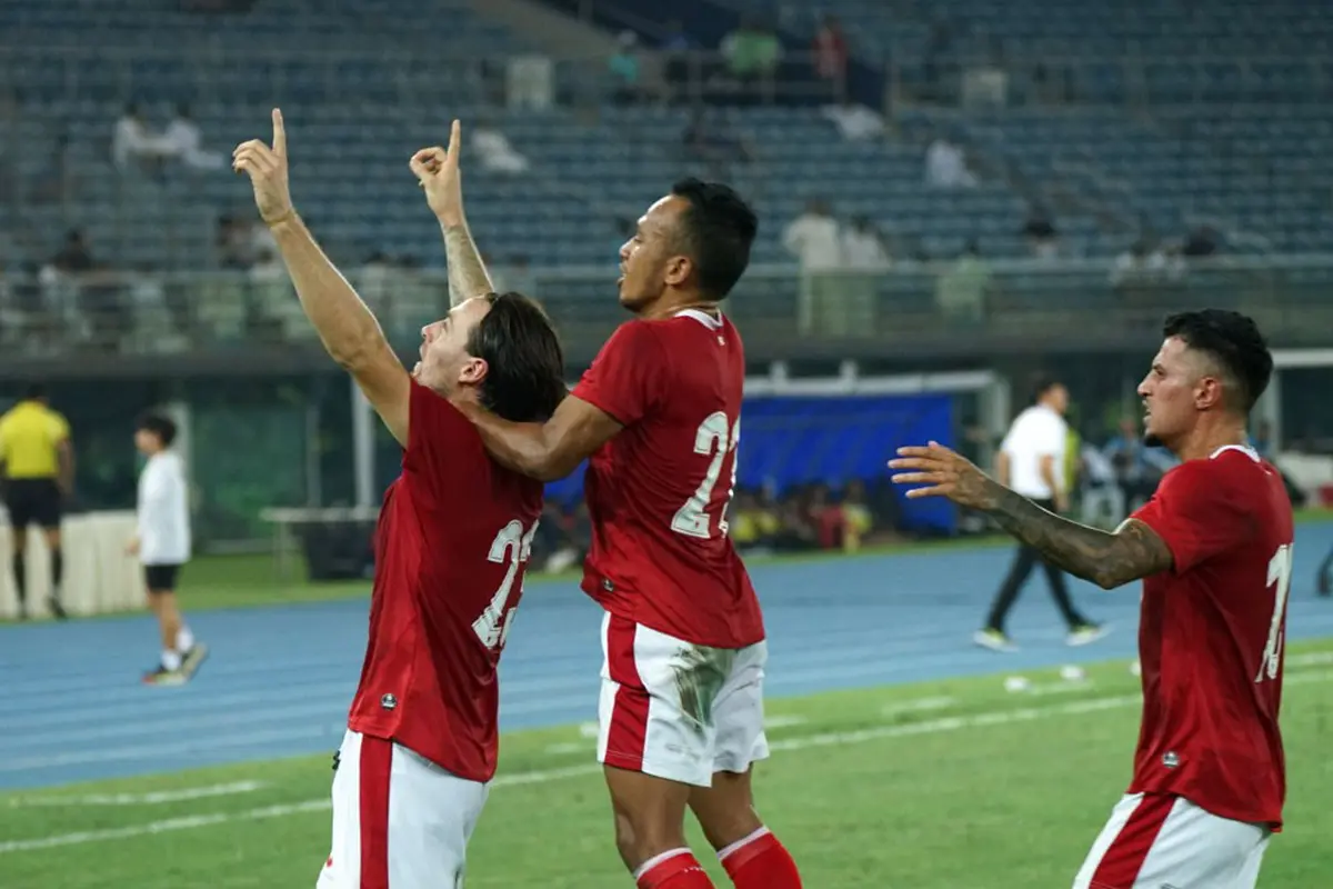 Foto: Aksi Spartan Para Penggawa Timnas Indonesia saat Menang Comeback atas Tuan Rumah Kuwait di Kualifikasi Piala Asia 2023