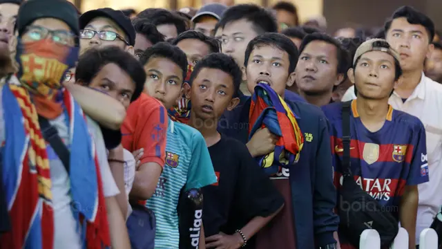 Nobar El Clasico Barcelona Vs Real Madrid