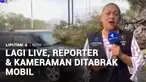 Seorang reporter dan kameraman dari stasiun televisi lokal Meksiko terluka usai ditabrak sebuah mobil saat sedang siaran langsung.