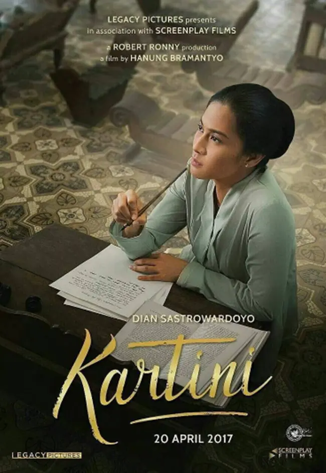 Dian Sastrowardoyo dalam poster film Kartini. (Instagram/therealdisastr)