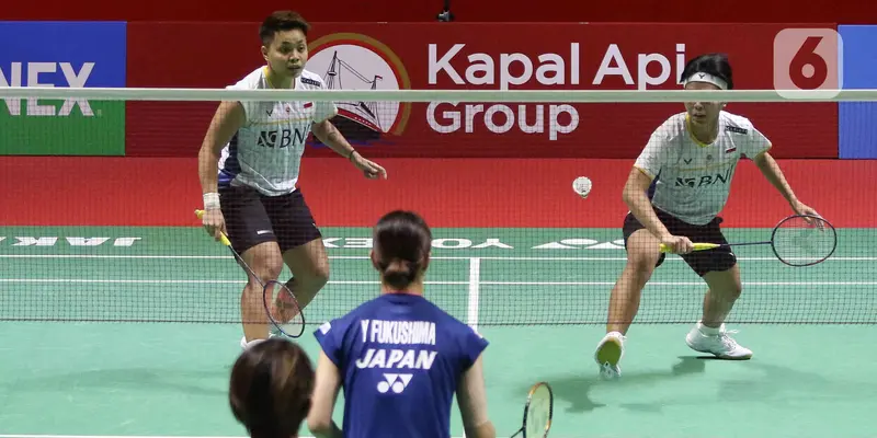 Apriyani Rahayu dan Siti Fadia Silva Ramadhanti di Indonesia Open 2023