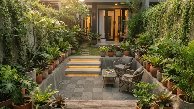 Model Sunken Garden yang Sedang Naik Daun di Pinterest