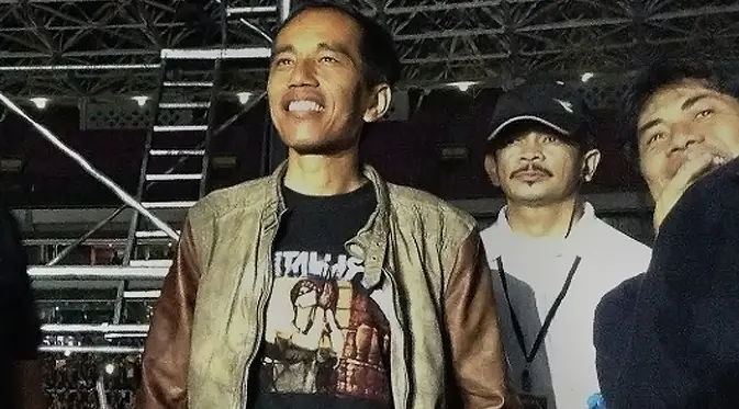 Jokowi Metallica (AFP/Olivia Rondonuwu)