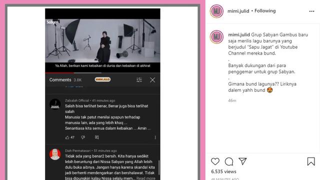 Sabyan Gambus (Foto: Instagram/@mimi.julid)