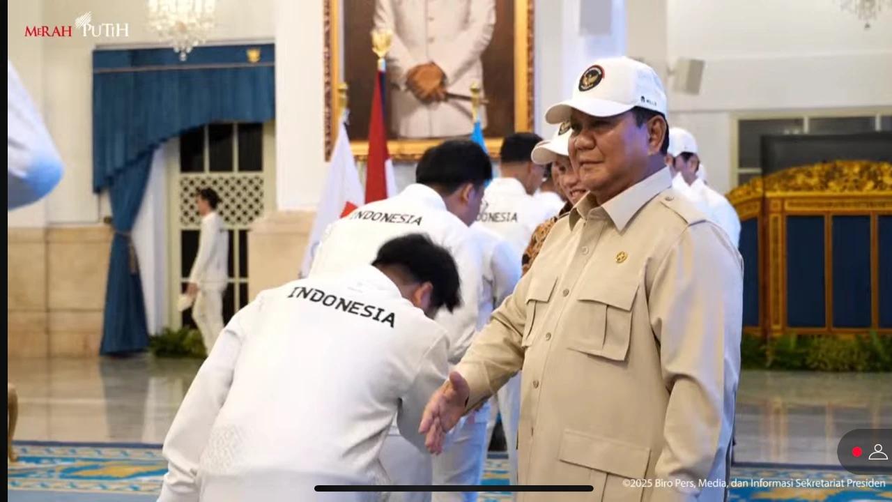 Presiden Prabowo Janjikan Hadiah Rp1 Miliar ke Peraih Emas saat Lepas Kontingen Indonesia Ikuti Sea Games