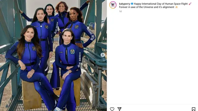 Unggahan Katy Perry. (Instagram/ katyperry)