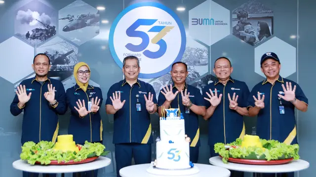 PT ASABRI (Persero) merayakan hari ulang tahunnya yang ke-53 di Kantor Pusat Jakarta pada Kamis, 1 Agustus 202