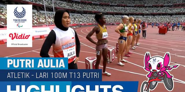 VIDEO: Putri Aulia Gagal Melaju ke Final Lari 100 Meter Putri di Paralimpiade Tokyo 2020