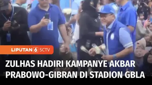 VIDEO: Ikut Kampanye Akbar di Stadion GBLA, Zulhas Optimis Prabowo-Gibran Menang Satu Putaran