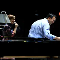 Ahok saat hadir di konser Joey Alexander bertajuk 'Joey Alexander Live in Concert'. (Adrian Putra/Bintang.com)