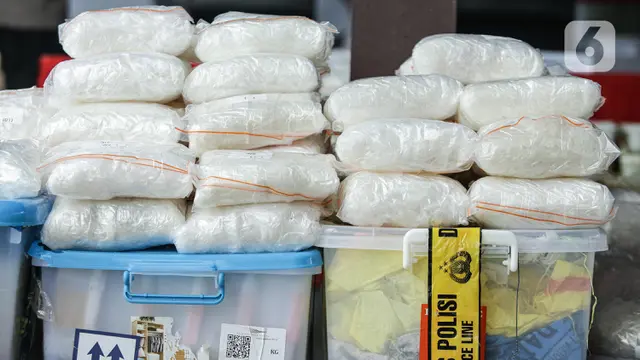 Ungkap Peredaran 2,5 Ton Sabu Jaringan Internasional, Polri Tangkap 18 Tersangka