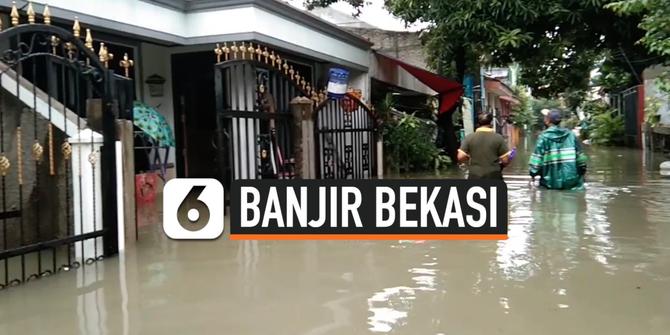 VIDEO: Banjir Melanda Perumahan Pondok Sani Bekasi