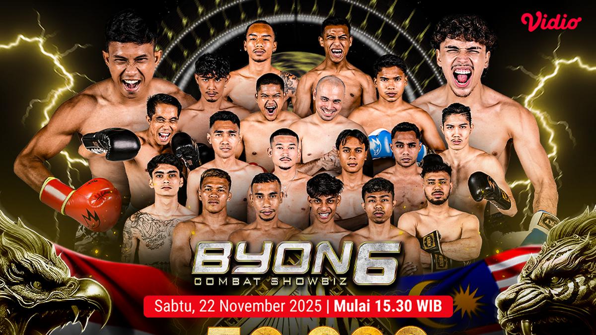Catat! Ini Seluruh Fight Card BYON 6, Tayang 22 November 2025 di Vidio