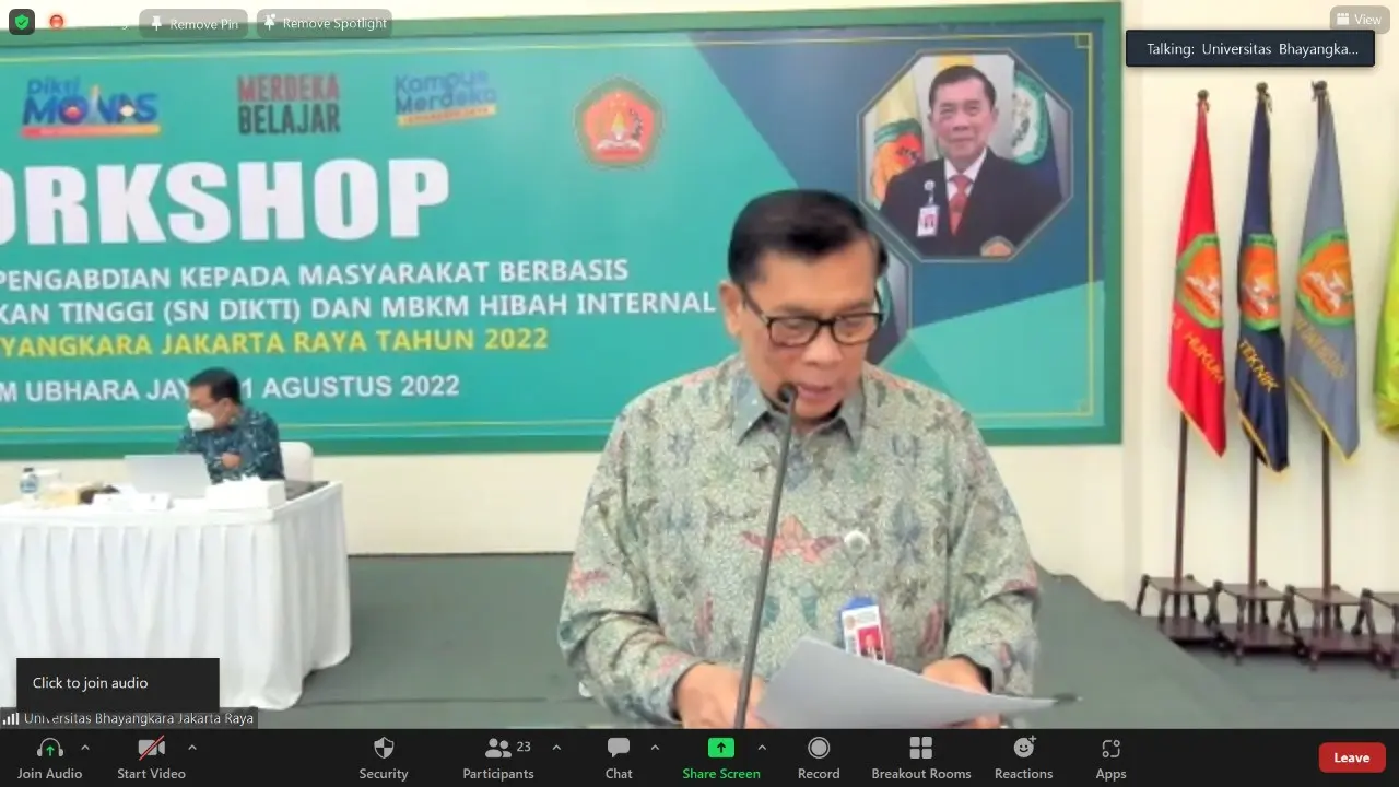 Rektor Ubhara Jaya Bambang Karsono. (Istimewa).