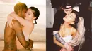 Ariana Grande sudah bertunangan dengan Pete Davidson meski baru beberapa minggu pacaran. Hal itu membuat Kylie Jenner iri. (instagram/kyliejenner/arianagrande)