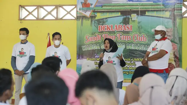 Deklarasi dukungan kepada Sandiaga Uno jadi Presiden 2024
