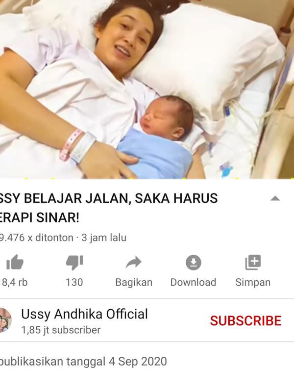 Unggahan Ussy Sulistiawaty. (Foto: YouTube Ussy Andhika Official)