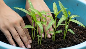 Menanam Kangkung di Baskom Bekas (Gemini AI)