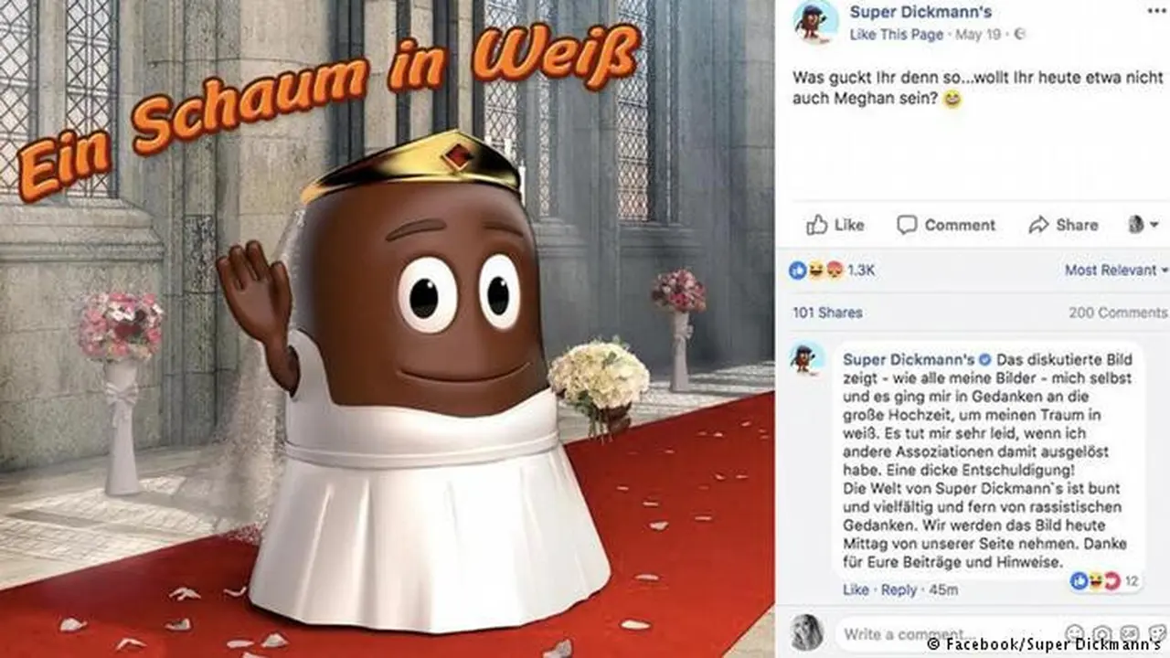Unggahan iklan cokelat yang dianggap bersikap rasis terhadap Meghan Markle (AFP/DW.com)