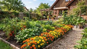 Cara Menanam Bunga Marigold di Pinggir Kebun Sayur untuk Menambah Warna